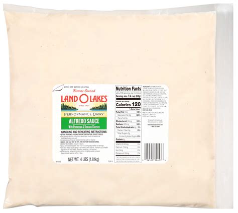 Land O Lakes 64 Ounce Alfredo Sauce Pouch Creamy With Parmesan And Romano Walmart Com