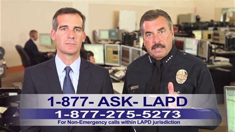 Lapd Psa Non Emergency 877 Ask Lapd 1 877 275 5273 Youtube