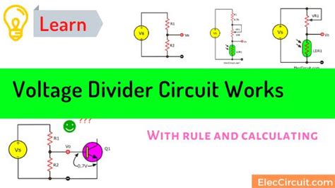 Learn Voltage Divider Circuit Works With Rule And Calculating Eleccircuit
