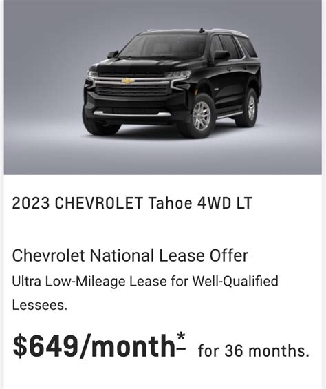 Lease Chevy Tahoe: Expert Tips for Affordable Financing