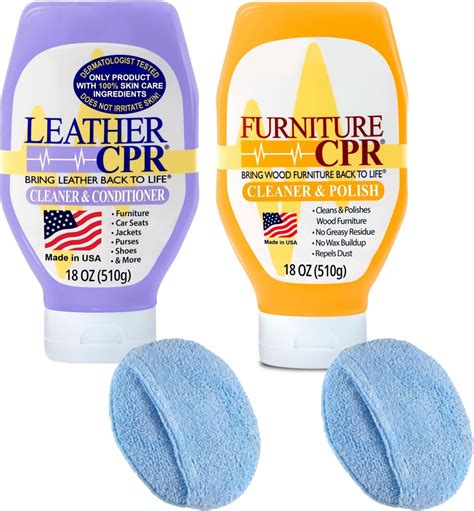 Leather Cpr Cleaner Conditioner 18Oz Leather Cpr Heavy Duty Leather Cleaner 22Oz