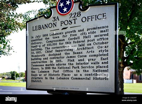 Lebanon Historical Marker