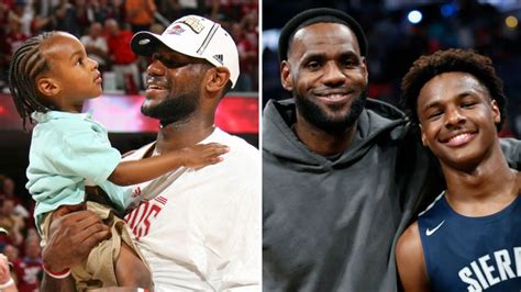 Lebron James Exchange With His Son Bronny On Historic Night Amp Quot Go Ahead And Get It Alright I Amp 39 Ll