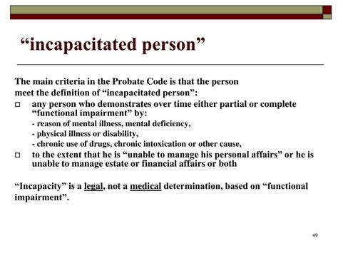 Legal Definition Of Incapacitated Person Isalegal