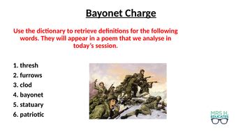 Lesson On Bayonet Charge Teaching Resources Lesson On Bayonet Charge Teaching Resources