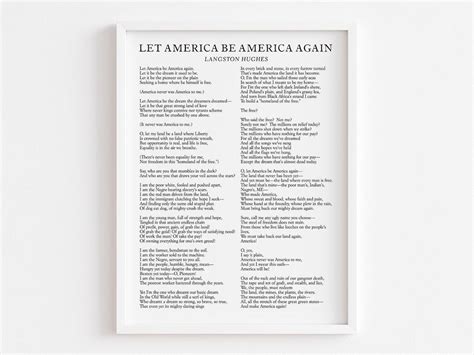 Let America Be America Again