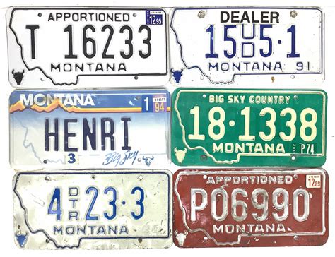 License Plates Of Montana License Plates Of Montana