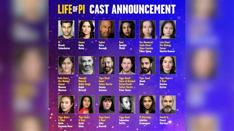 Life Of Pi Tour Cast Announced Theatre Weekly