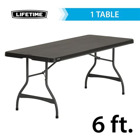 Lifetime 6Ft Fold In Half Table Black Furniture Amp Home Living