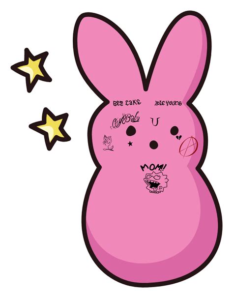 Lil Peep Bunny Tattoo Blushing Lil Peep Tattoos Bunny Tattoos Cute