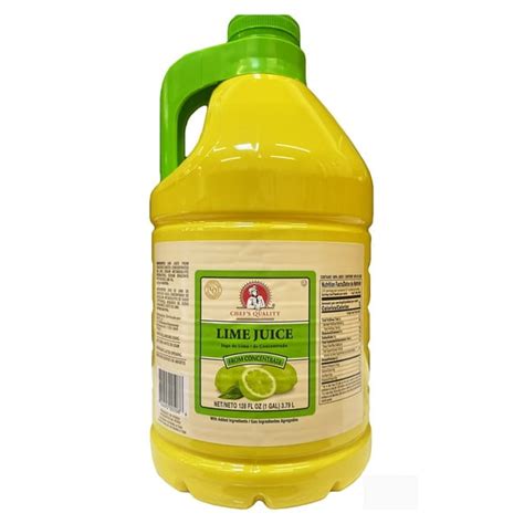 Lime Juice From Concentrate 1 Gallon 128 Oz Pack Of 1 Walmart Com