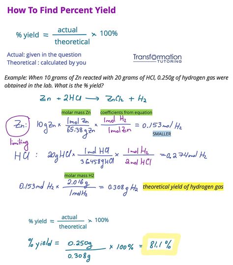 Limiting Reactant And Percent Yield Examples Limiting Reactant And Percent Yield Examples