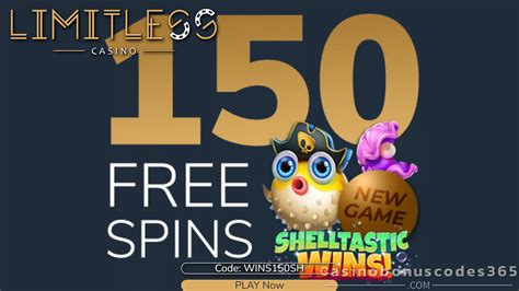 Limitless Casino S 150 Free Spins On Shelltastic Wins New Players No