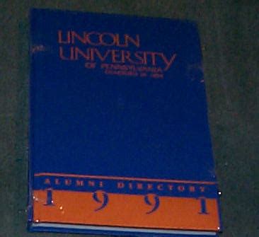 Lincoln University Of Pennsylvania Alumni Directory 1991 Lincoln University Of Pennsylvania Alumni Directory 1991