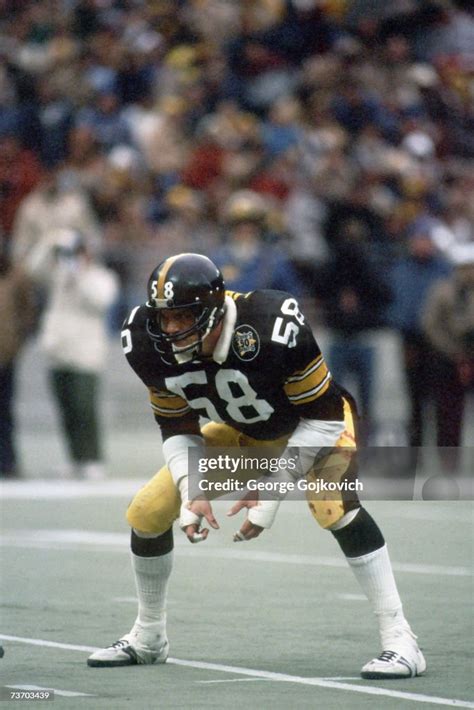 Linebacker Jack Lambert Of The Pittsburgh Steelers In Action During A Linebacker Jack Lambert Of The Pittsburgh Steelers In Action During A