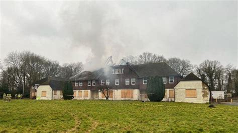Lingfield Fire Breaks Out At Derelict St Piers School Building Bbc News