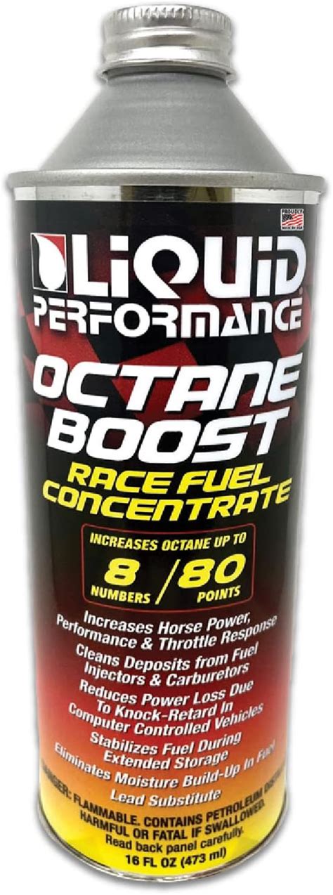 Liquid Performance Octane Boost Race Fuel Concentrate 16 Oz Boosts Octane Levels Up To 8 Points Cleans Engine Enhances Performance And Stabilizes Fuel Octane Booster Racing Fuel Automotive Amazon Com Liquid Performance Octane Boost Race Fuel Concentrate 16 Oz Boosts Octane Levels Up To 8 Points Cleans Engine Enhances Performance And Stabilizes Fuel Octane Booster Racing Fuel Automotive Amazon Com