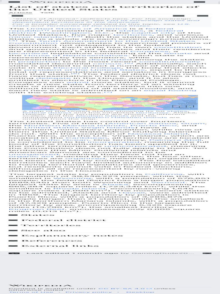 List Of States And Territories Of The United States Wikipedia