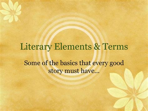 Literary Elements Terms Ppt Download Literary Elements Terms Ppt Download