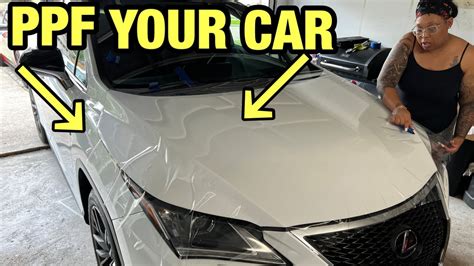 Local Business Woman Twin Does Her First Ppf On Our Lexus Rx 350 F Sport How To Ppf Your Car