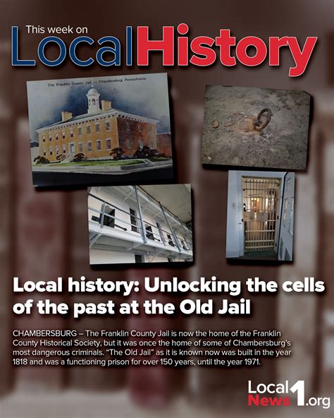 Local History Unlocking The Cells Of The Past At The Old Jail Localnews1 Org