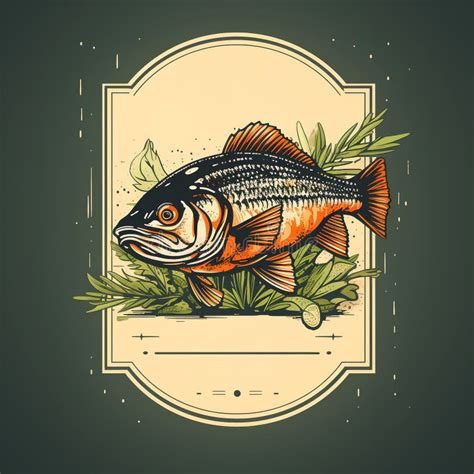 Logo Of A Fish Restaurant Or Fish Store Concept Of Mediterranean And