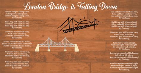 London Bridge Is Falling Down Printable Lyrics And Origins
