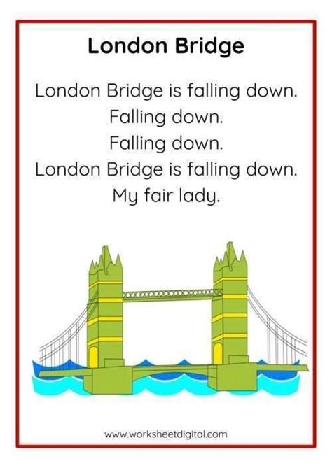 London Bridge Nursery Rhyme London Bridge Ks1 Powerpoint