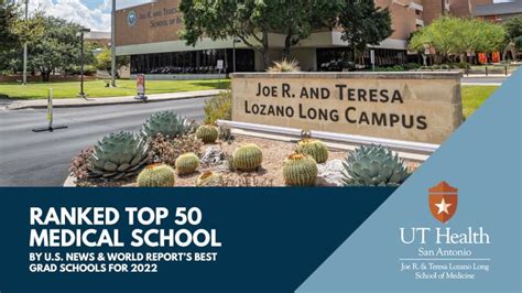 Long School Of Medicine Named A Top 50 Medical School By U S News World Report Ut Health San Antonio