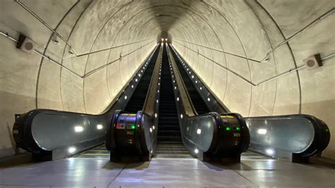 Longest Escalators In The Western Hemisphere Wmata Wheaton Station