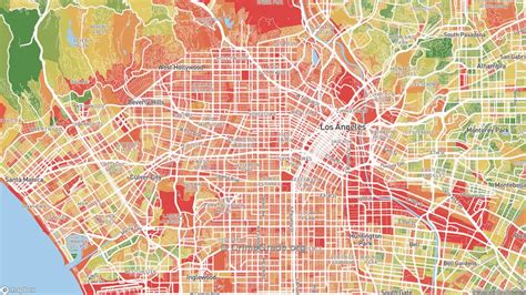 Los Angeles The Safest And Most Dangerous Places In East Village San Diego Ca Dunhill Village Crime Rate Map Australia