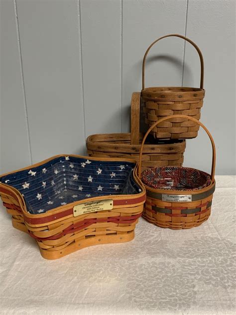 Lot 41R Longaberger Baskets Shining Star 1997 Inaugural W Others
