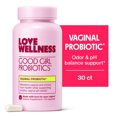 Love Wellness Good Girl Probiotics Vaginal Probiotics For Women Ph Balance Odor Support 30 Capsules