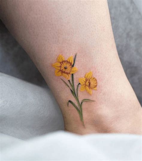 Lovely Daffodil Tattoo Birth Flower For March Tattoo