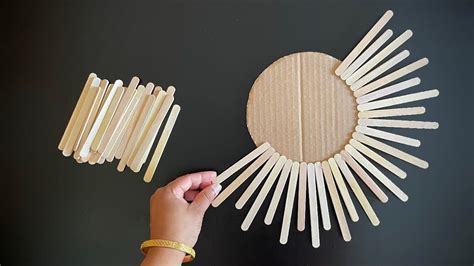 Low Cost Diy Wall Hanging Easy To Make With Popsicle Sticks Ice Low Cost Diy Wall Hanging Easy To Make With Popsicle Sticks Ice