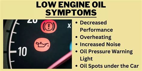 Low Oil Symptoms: What to Watch For and How to Prevent Damage