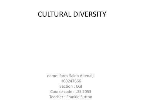 Ls Cultural Diversity Frankie Sutton Reading 2 Assimilation Ls Cultural Diversity Frankie Sutton Reading 2 Assimilation