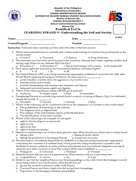 Ls5 Understanding The Self And Society Pdf Southeast Asia Ls5 Understanding The Self And Society Pdf Southeast Asia