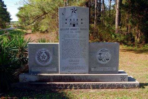 Lt Col William Barret Travis Memorial National War Memorial Registry Lt Col William Barret Travis Memorial National War Memorial Registry