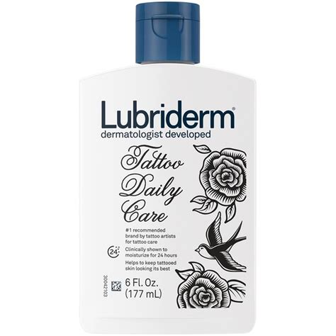 Lubriderm Lubriderm Tattoo Daily Care Lotion Water Based Amp Unscented Lubriderm Lubriderm Tattoo Daily Care Lotion Water Based Amp Unscented