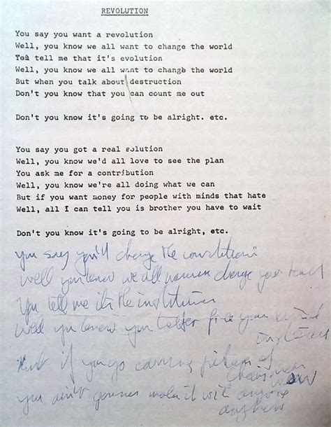 Beatles Lyrics Spark Revolution