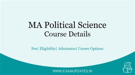 Ma Political Science Course Details 2021 Mps Fee Eligibility Career