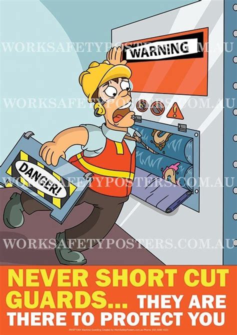 Machine Guarding Safety Posters Workplace Safety