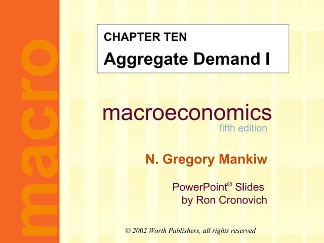 Macroeconomics Ch10