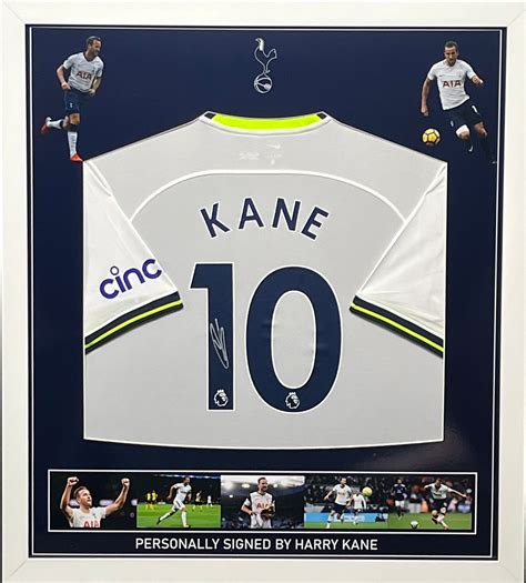 Maglia Harry Kane Tottenham Hotspur Autografata E Incorniciata Maglia Harry Kane Tottenham Hotspur Autografata E Incorniciata
