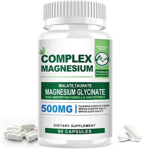 Magnesium Complex Capsules 500Mg Blend With Magnesium Glycinate L