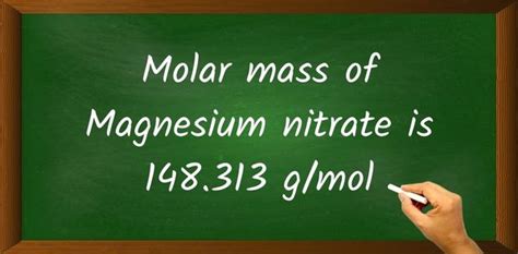 Magnesium Nitrate Mg No3 2 Molar Mass With Calculations Magnesium Nitrate Mg No3 2 Molar Mass With Calculations