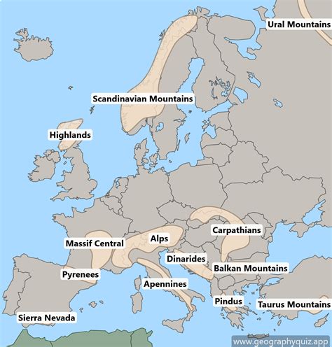 Major Mountain Ranges In Europe Overview Map Peaks Video