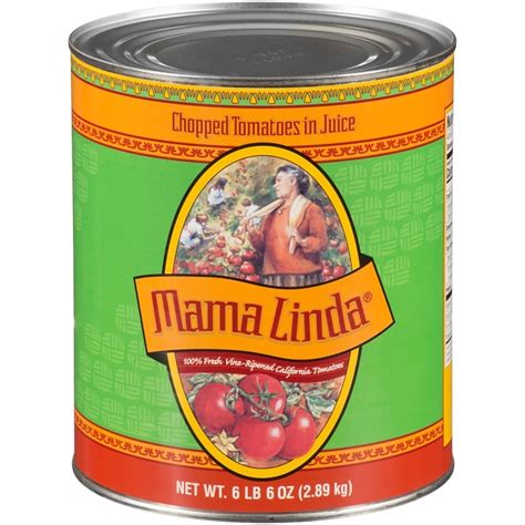 Mama Linda Chopped Peeled Tomato In Juice Canned Us Foods Chef Amp 39 Store
