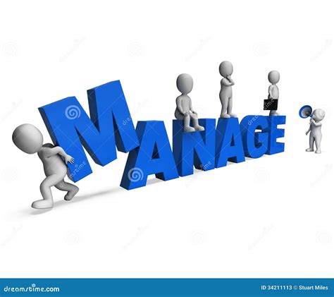 Manage Characters Shows Managing Management And Leadership Stock Manage Characters Shows Managing Management And Leadership Stock